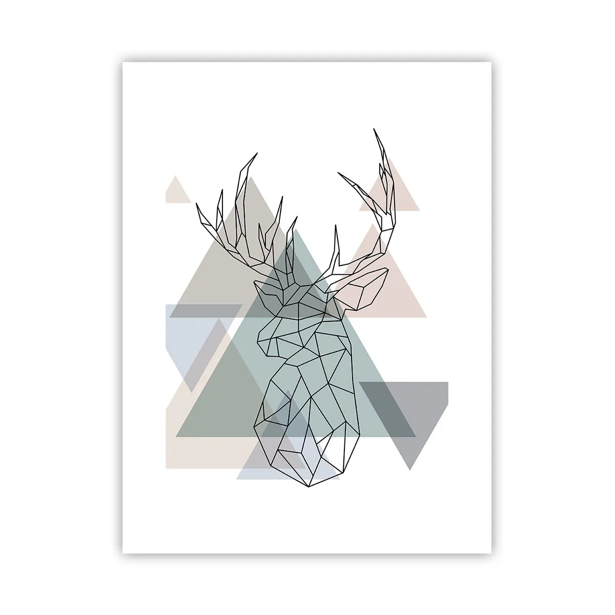 Pôster - Numa floresta geométrica - 30x40 cm