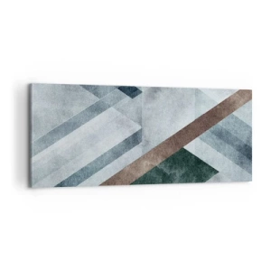 Quadro em tela - Elegância sofisticada da geometria - 100x40 cm