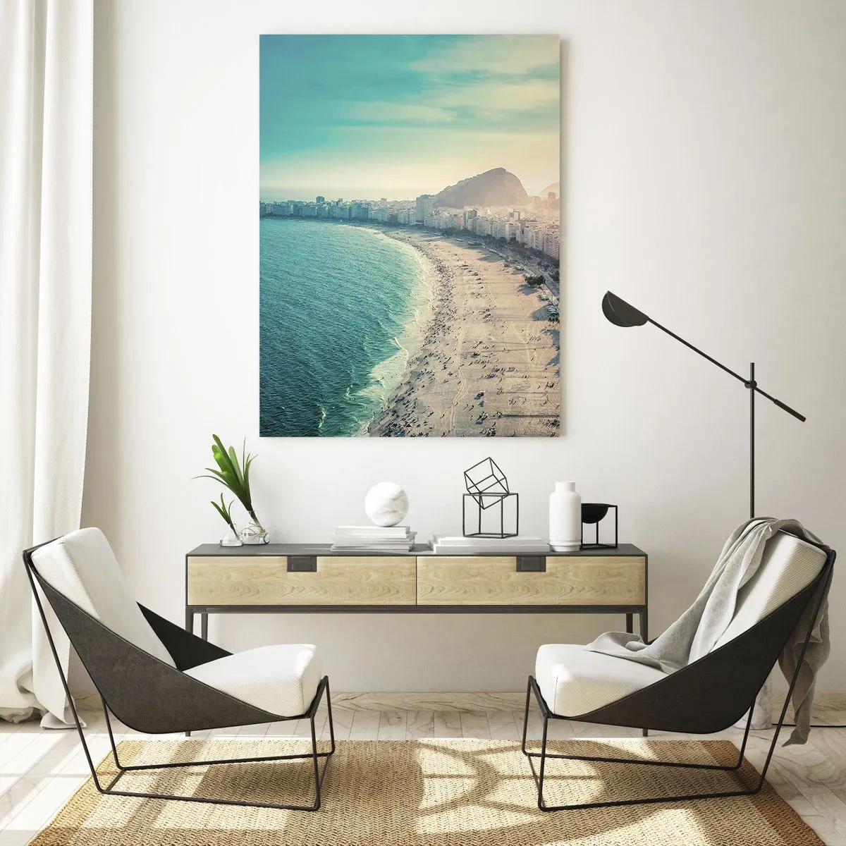 Quadro em vidro - Férias eternas no Rio - 80x120 cm