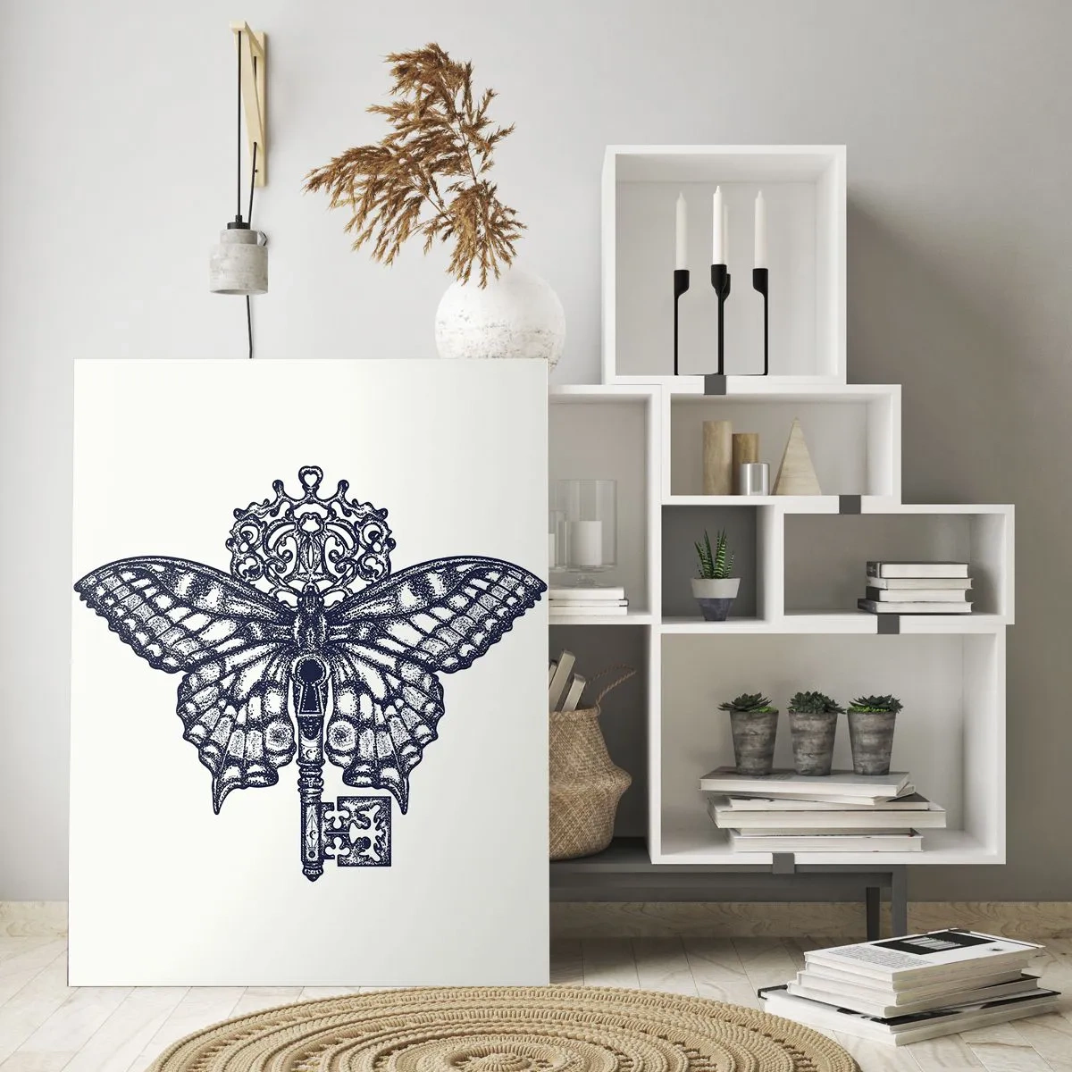 Quadro em vidro - Todos os mistérios do coração - 70x100 cm