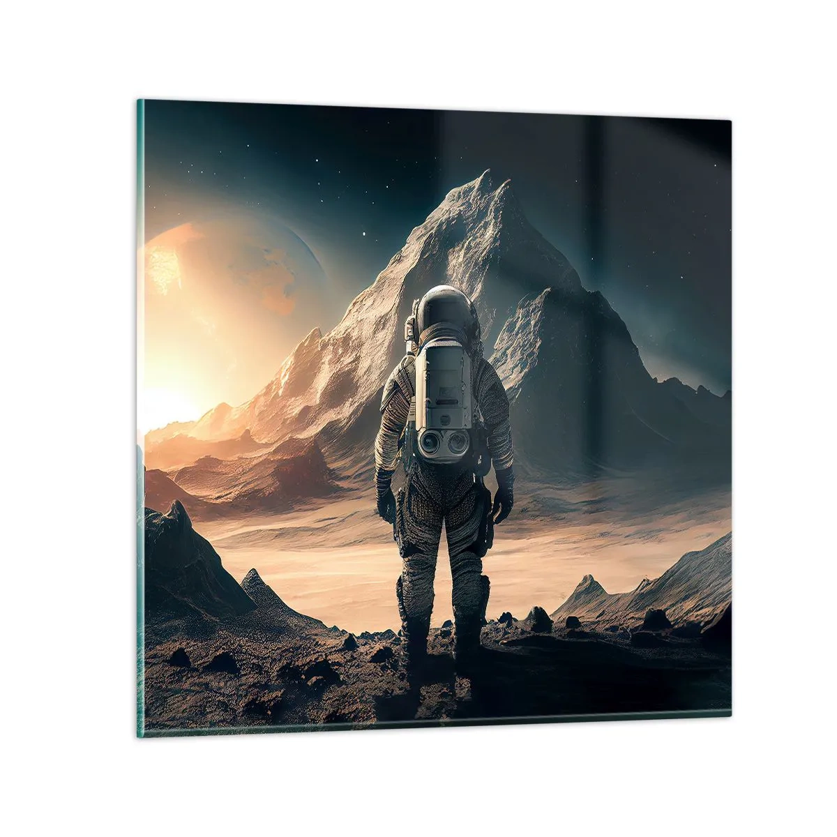 Quadro em vidro - Novo desafio - 60x60 cm