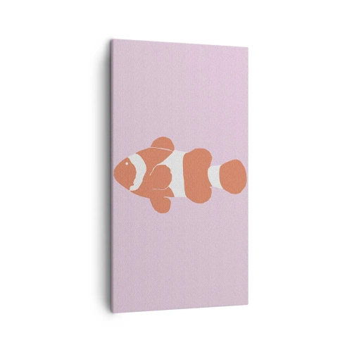 Quadro em tela - Em coral no rosto e na cauda - 45x80 cm