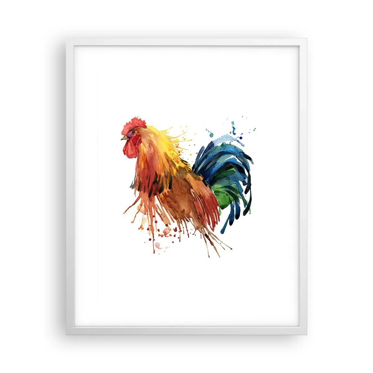 Pôster em moldura branca - Manto real, orgulho real - 40x50 cm