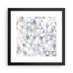 Pôster com moldura preta - Em ritmo para três - 30x30 cm