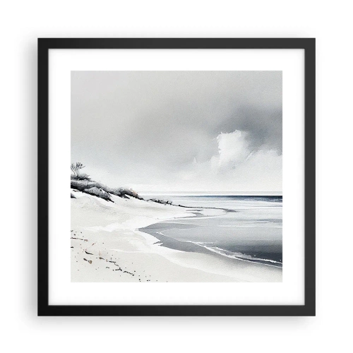 Pôster com moldura preta - Juntos para sempre - 40x40 cm