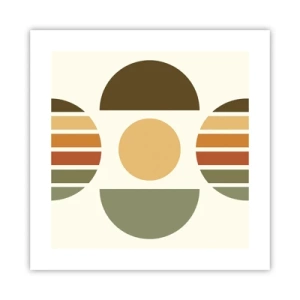 Pôster - Em tons terrosos - 40x40 cm