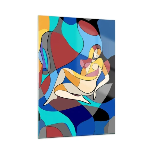Quadro em vidro - Acto cubista - 50x70 cm