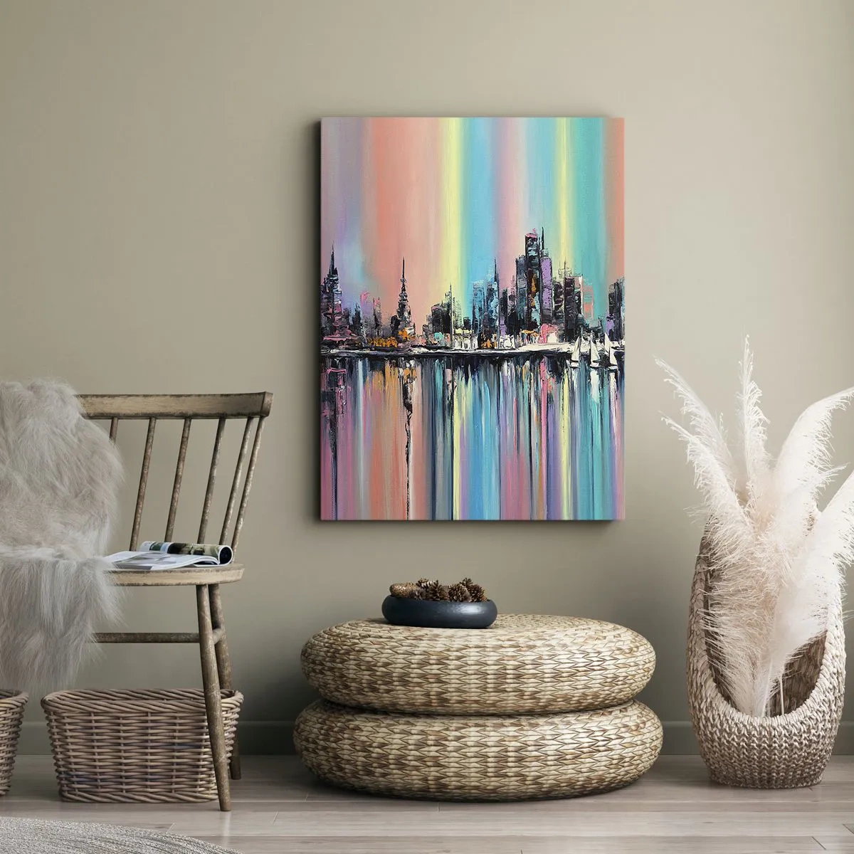 Quadro em tela - Brilho da noite - 80x120 cm