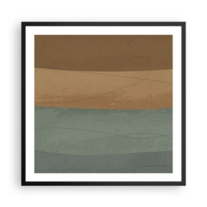 Pôster com moldura preta - Composição horizontal - 60x60 cm