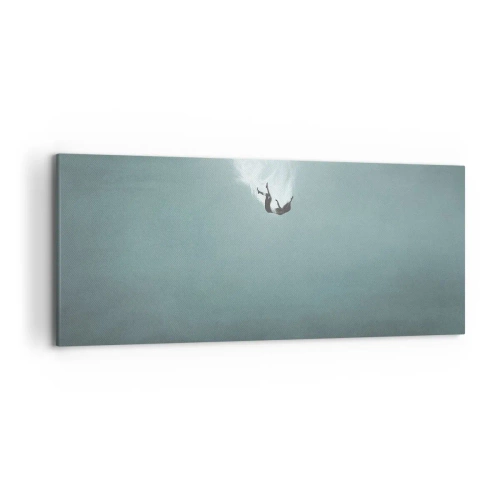 Quadro em tela - Nos braços do oceano - 120x50 cm