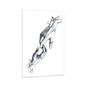 Quadro em vidro - Um bom gesto - 70x100 cm