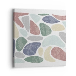 Quadro em tela - Um mosaico de cores em pó - 30x30 cm