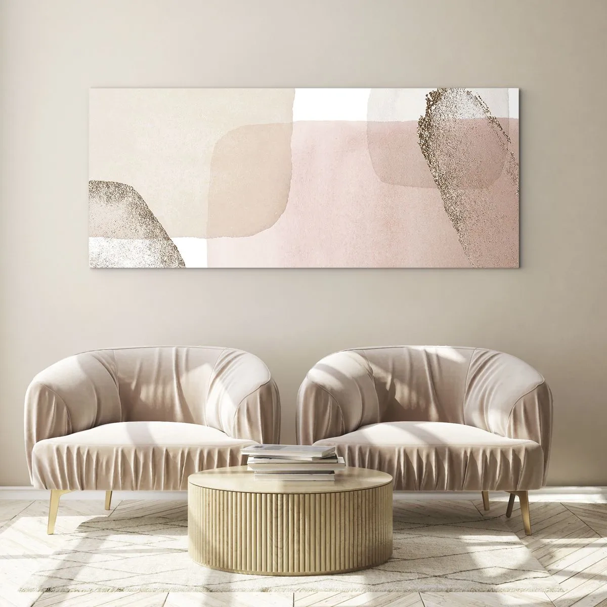 Quadro em vidro - Olhar através da cor - 120x50 cm