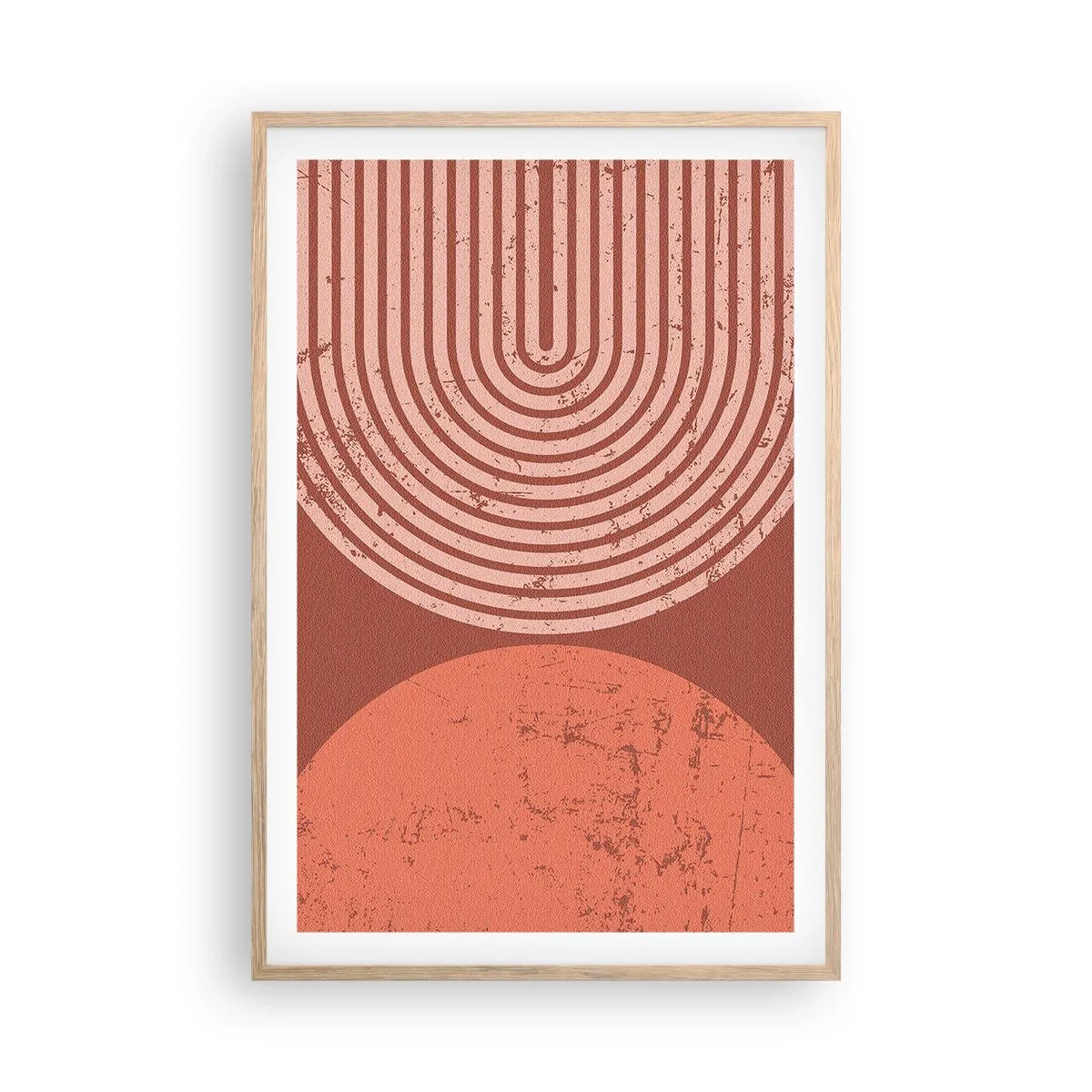 Pôster com moldura de carvalho claro - Relacionamento próximo - 61x91 cm