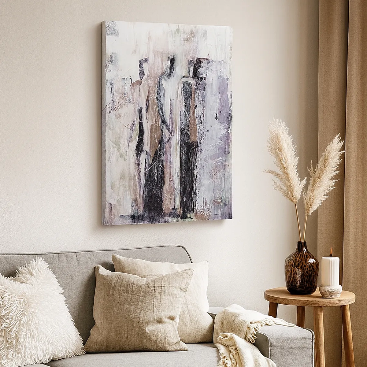 Quadro em tela - Três misteriosos - 50x70 cm