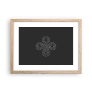 Pôster com moldura de carvalho claro - No espírito celta - 40x30 cm