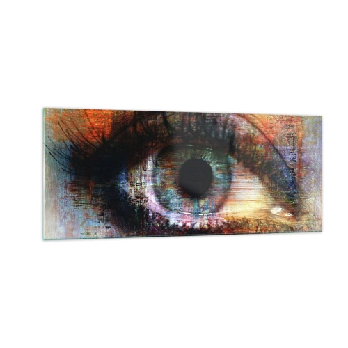 Quadro em vidro - Pode olhar para a alma - 100x40 cm