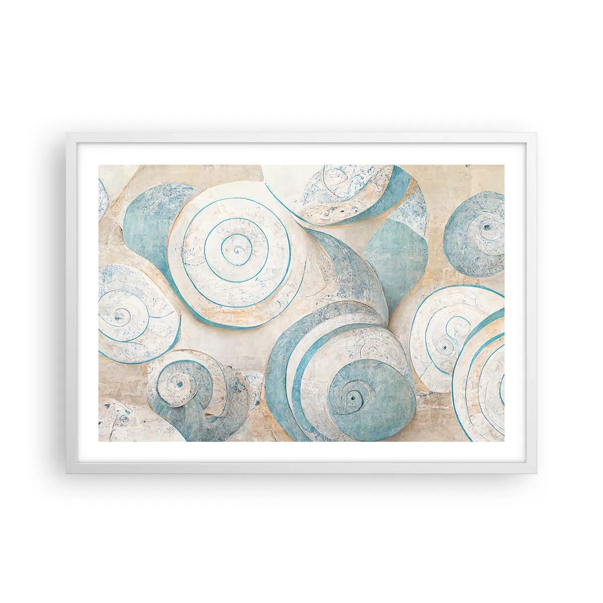 Pôster em moldura branca - O que há dentro da casca? - 70x50 cm