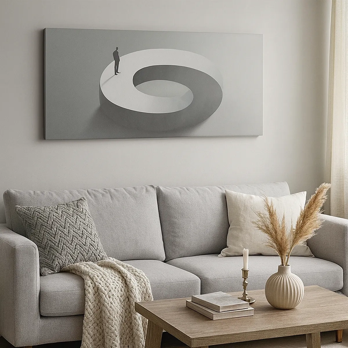 Quadro em tela - Seja inteligente - 30x30 cm