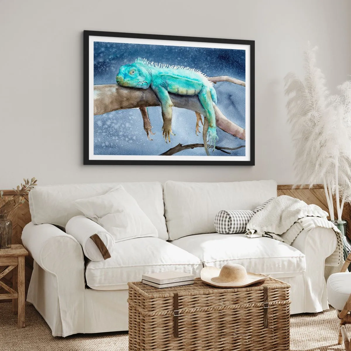 Pôster com moldura preta - Estamos bem! - 70x50 cm