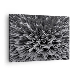 Quadro em tela - Estrutura abstrata em tons de cinza - 70x50cm - Não pode ficar mais difícil do que isso - Decoração de parede moderna para a sala de estar e quarto ARTTOR
