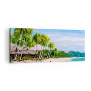 Quadro em tela - Um sonho exótico - 100x40 cm