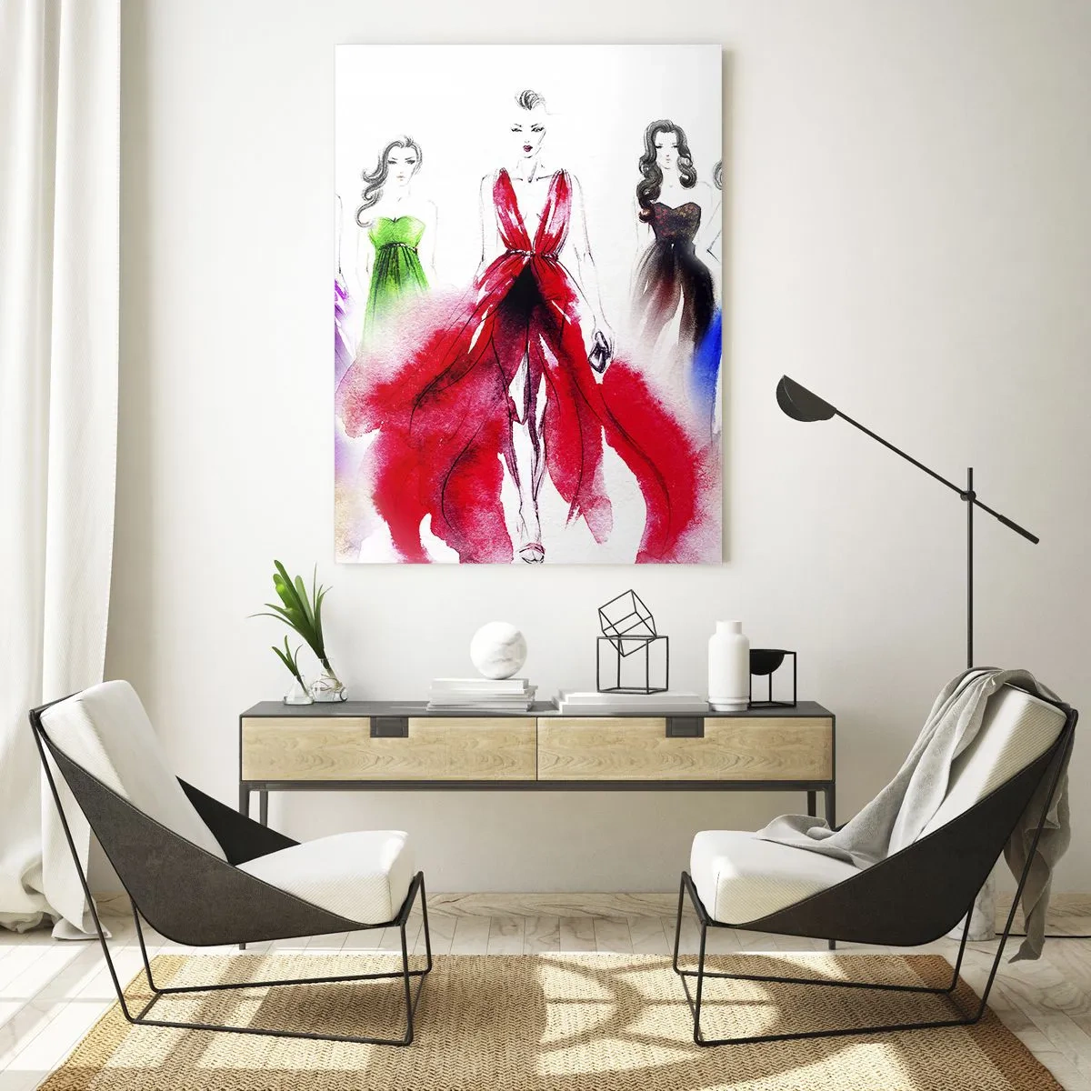 Quadro em vidro - Colorido desfile - 80x120 cm