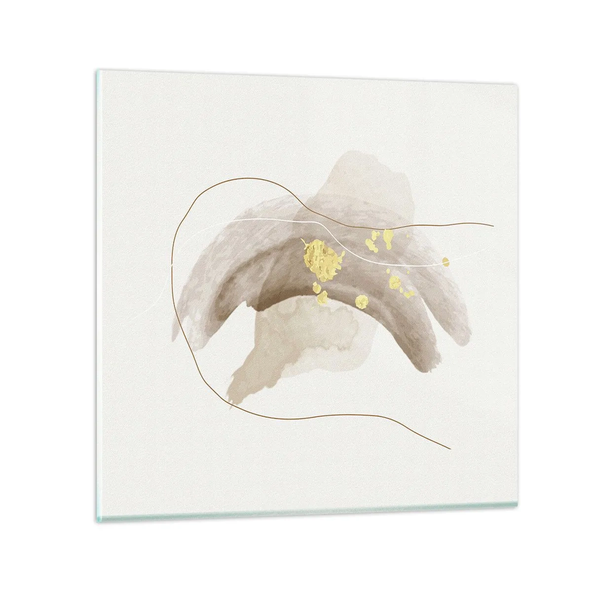 Quadro em vidro - Encontrado no espaço - 30x30 cm