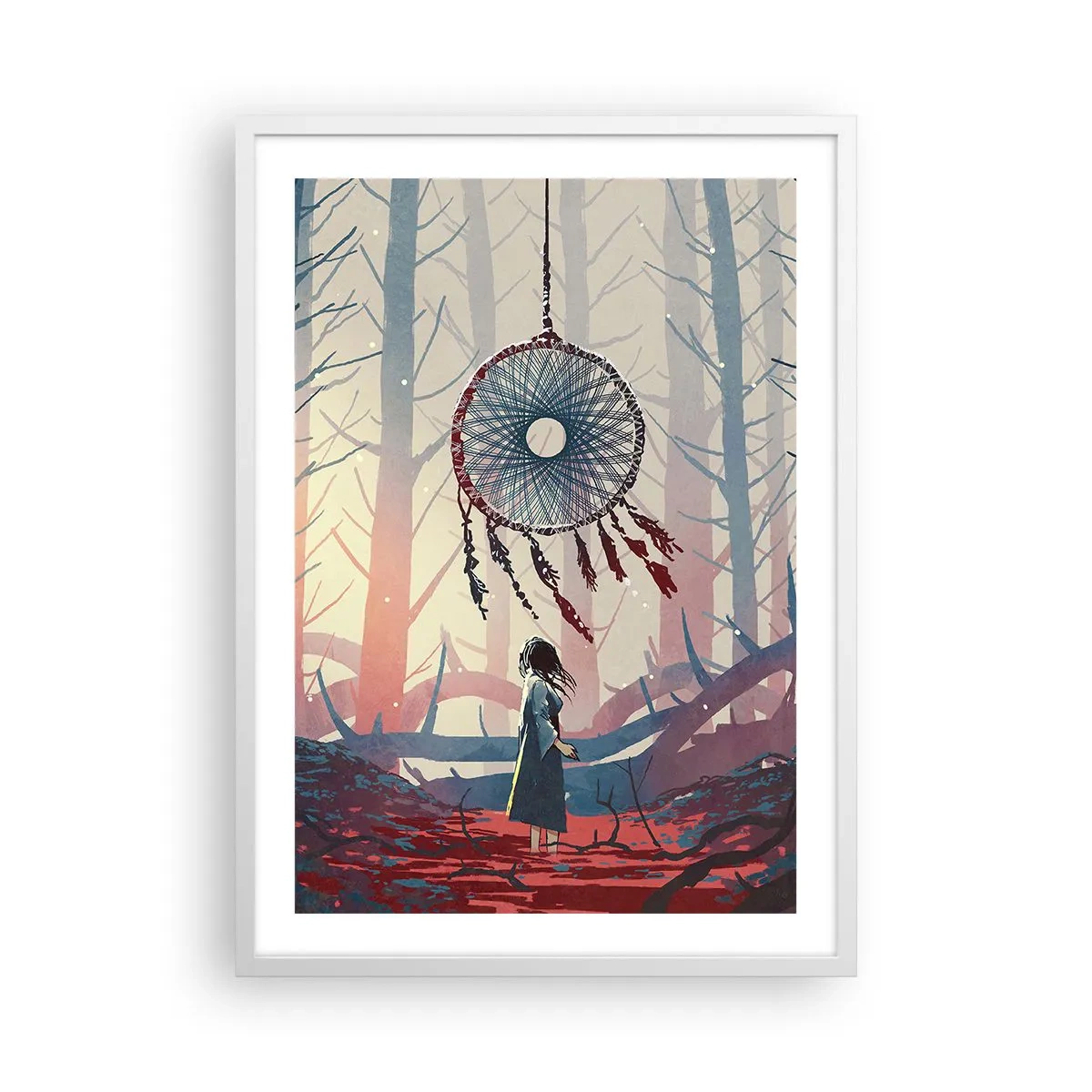 Pôster em moldura branca - O ritual secreto da felicidade - 50x70 cm