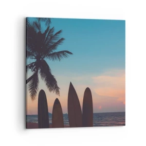 Quadro em tela - Amanhã também será divertido - 70x70 cm