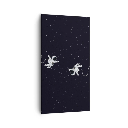 Quadro em tela - Emaranhado Cósmico - 55x100 cm