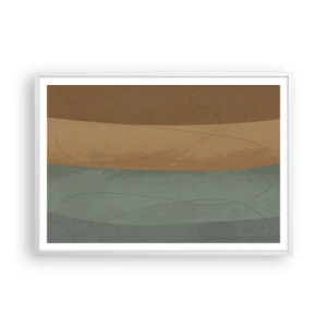 Pôster em moldura branca - Composição horizontal - 100x70 cm