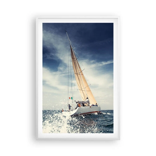 Pôster em moldura branca - Não nos alcançarão! - 61x91 cm