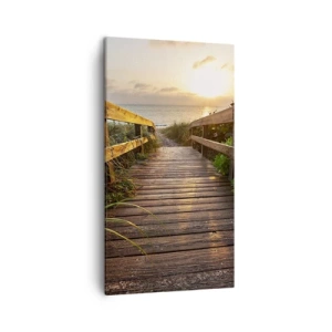 Quadro em tela - Direto para a costa - 45x80 cm