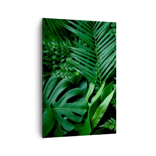 Quadro em tela - Envolto em verde - 70x100 cm