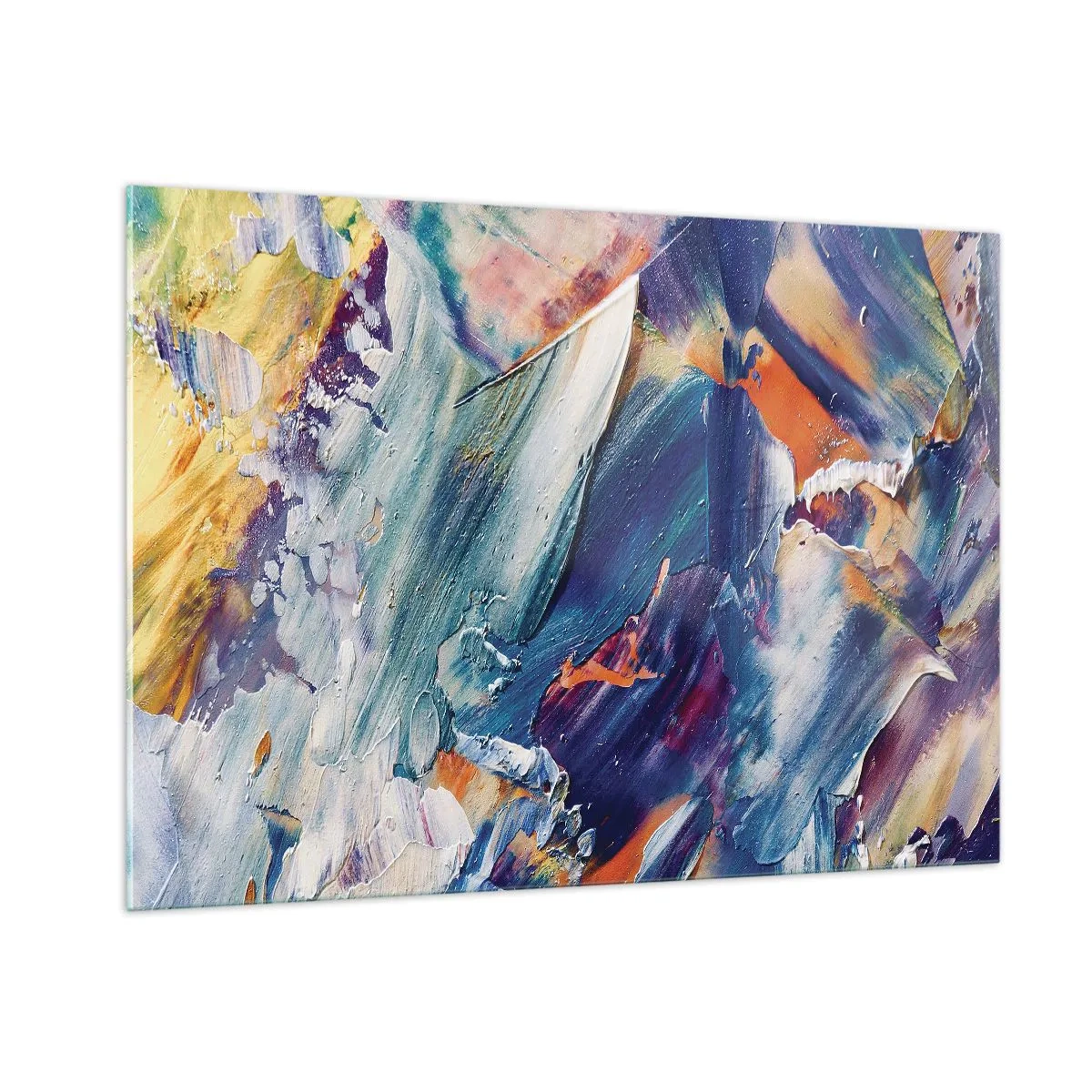 Quadro em vidro - Confusão de cores - 100x70 cm