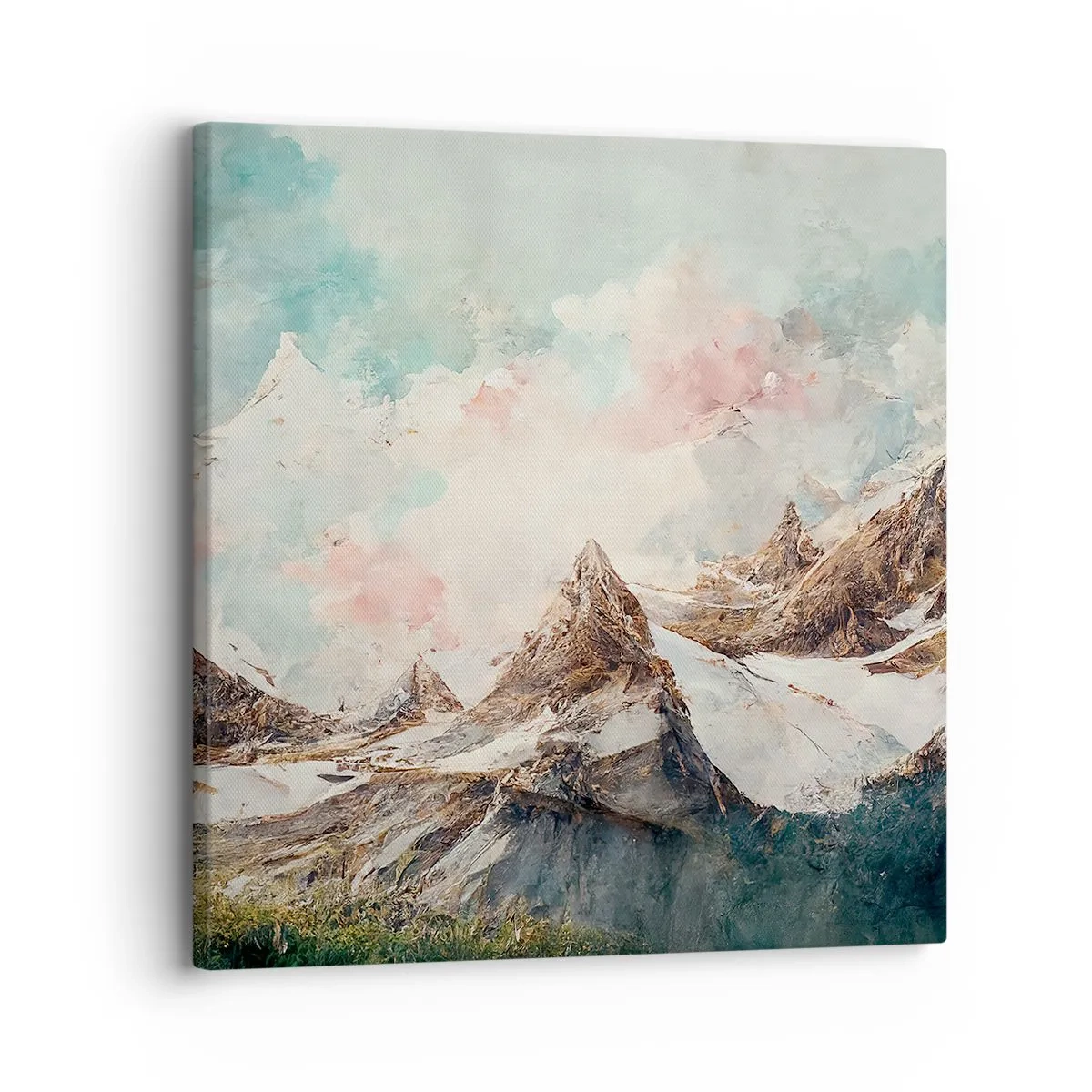 Quadro em tela - Lâminas de rocha - 30x30 cm