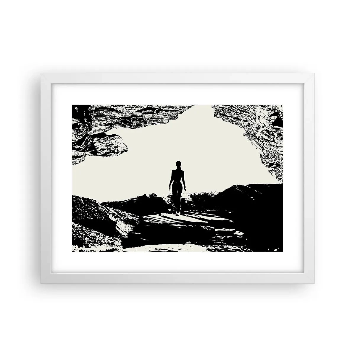 Pôster em moldura branca - Novo visual - 40x30 cm