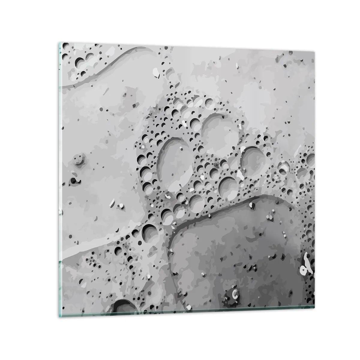 Quadro em vidro - Vestígio de espuma - 60x60 cm