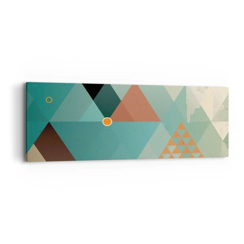 Quadro em tela - A unidade de muitos, os muitos da unidade - 90x30 cm