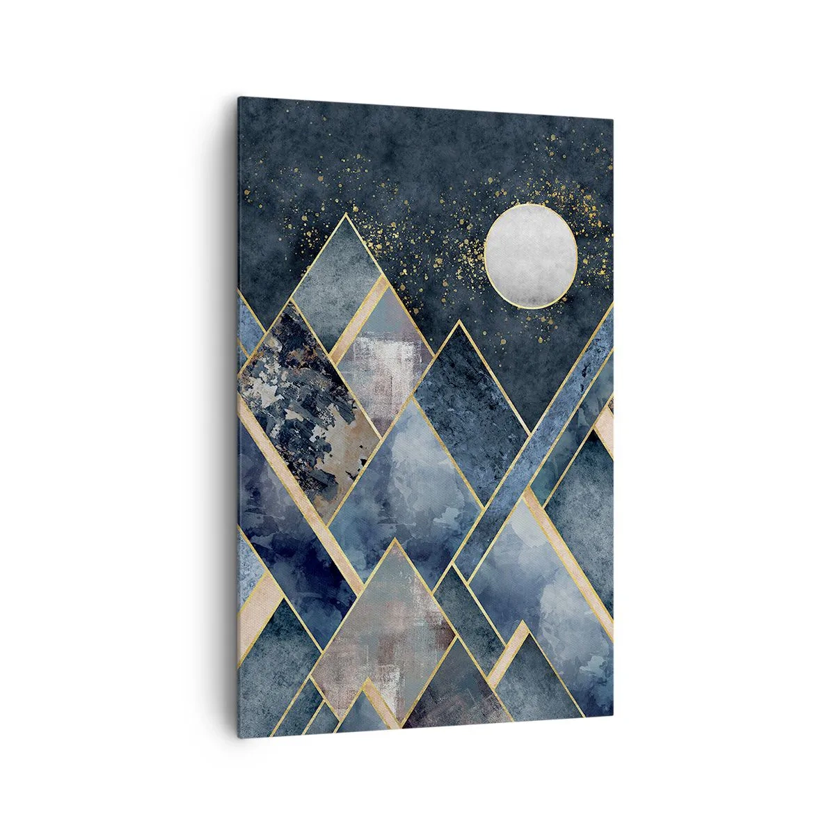 Quadro em tela - Paisagem geométrica - 80x120 cm