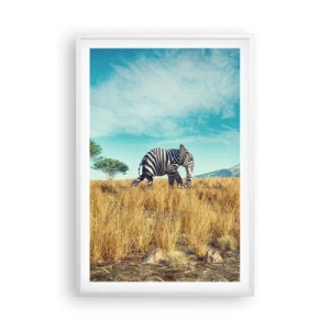 Pôster em moldura branca - Cinza não está mais na moda - 61x91 cm