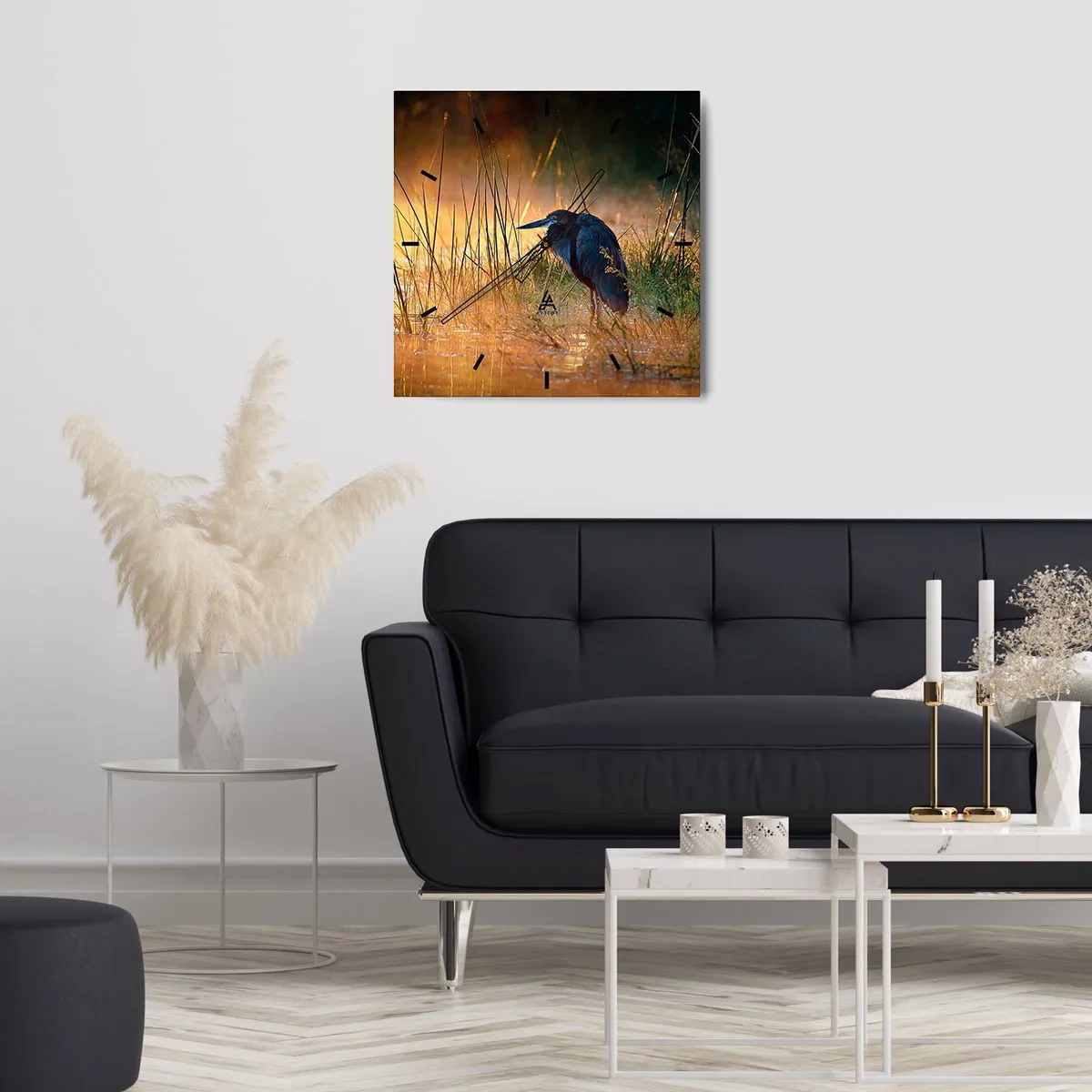 Relógio de parede - Relógio em vidro - Já chega de fotos - 40x40 cm