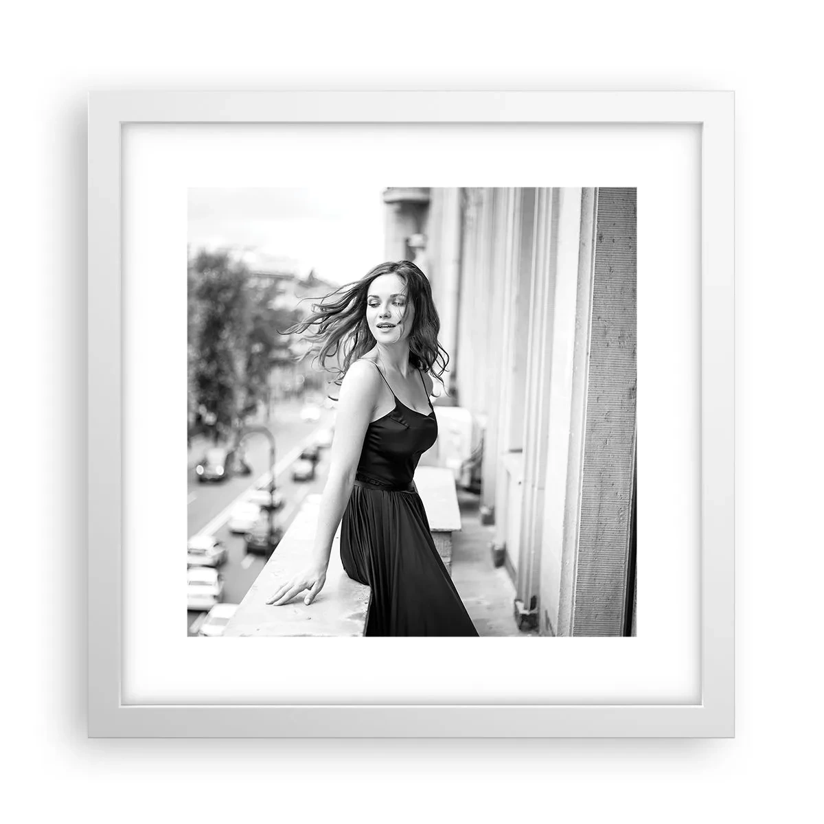 Pôster em moldura branca - Certamente uma parisiense - 30x30 cm