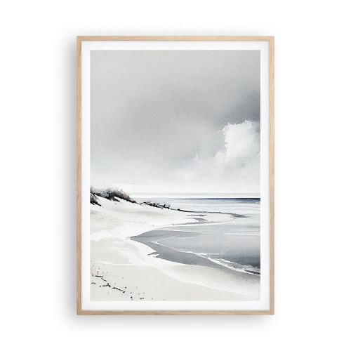 Pôster com moldura de carvalho claro - Juntos para sempre - 70x100 cm