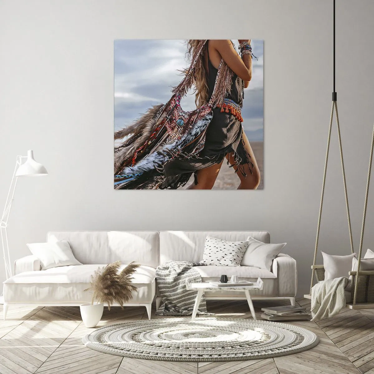 Quadro em tela - Namorada do Xamã - 40x40 cm