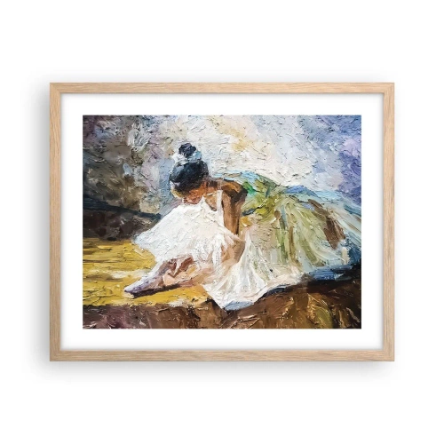 Pôster com moldura de carvalho claro - Do quadro de Degas - 50x40 cm