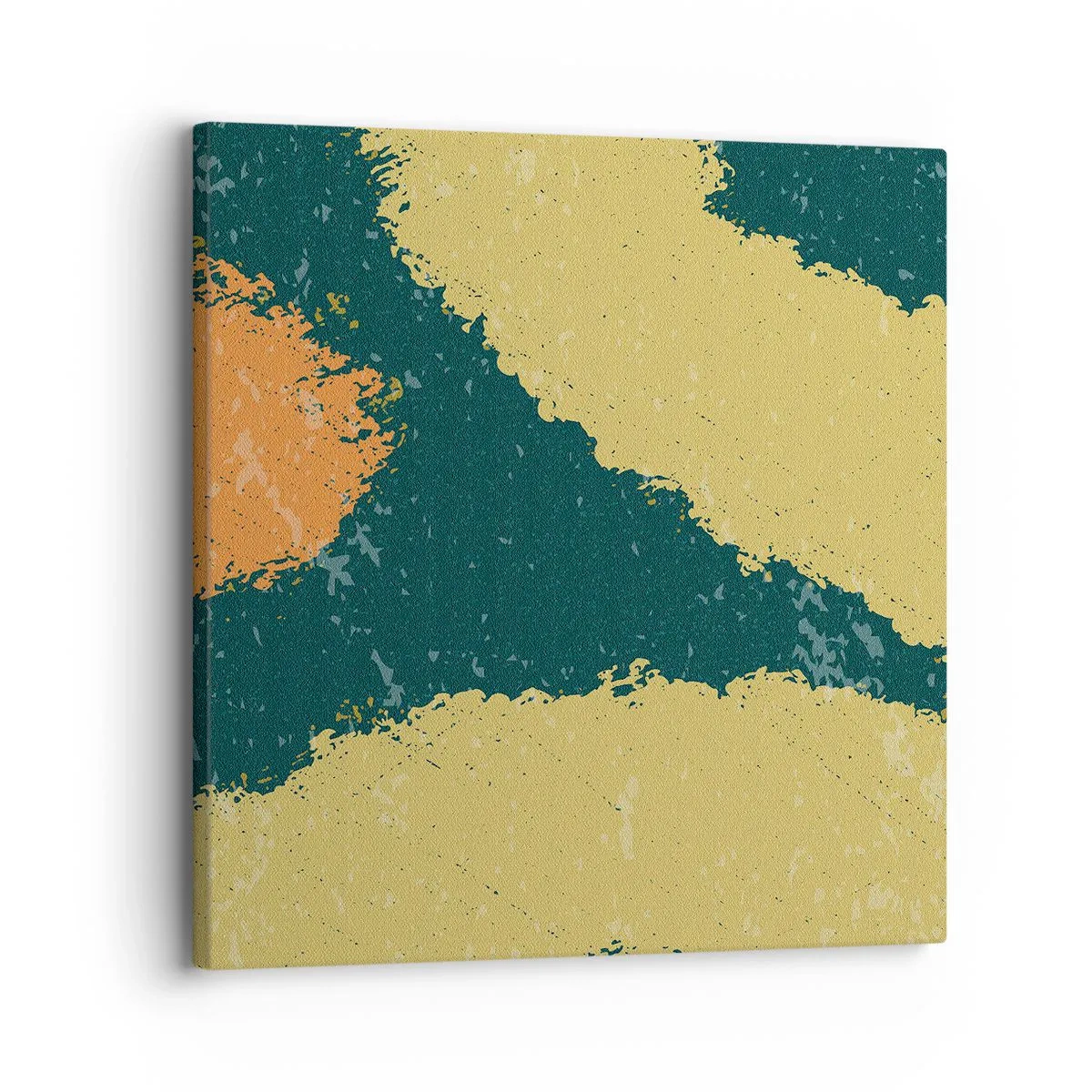 Quadro em tela - Abstração – movimento lento - 30x30 cm
