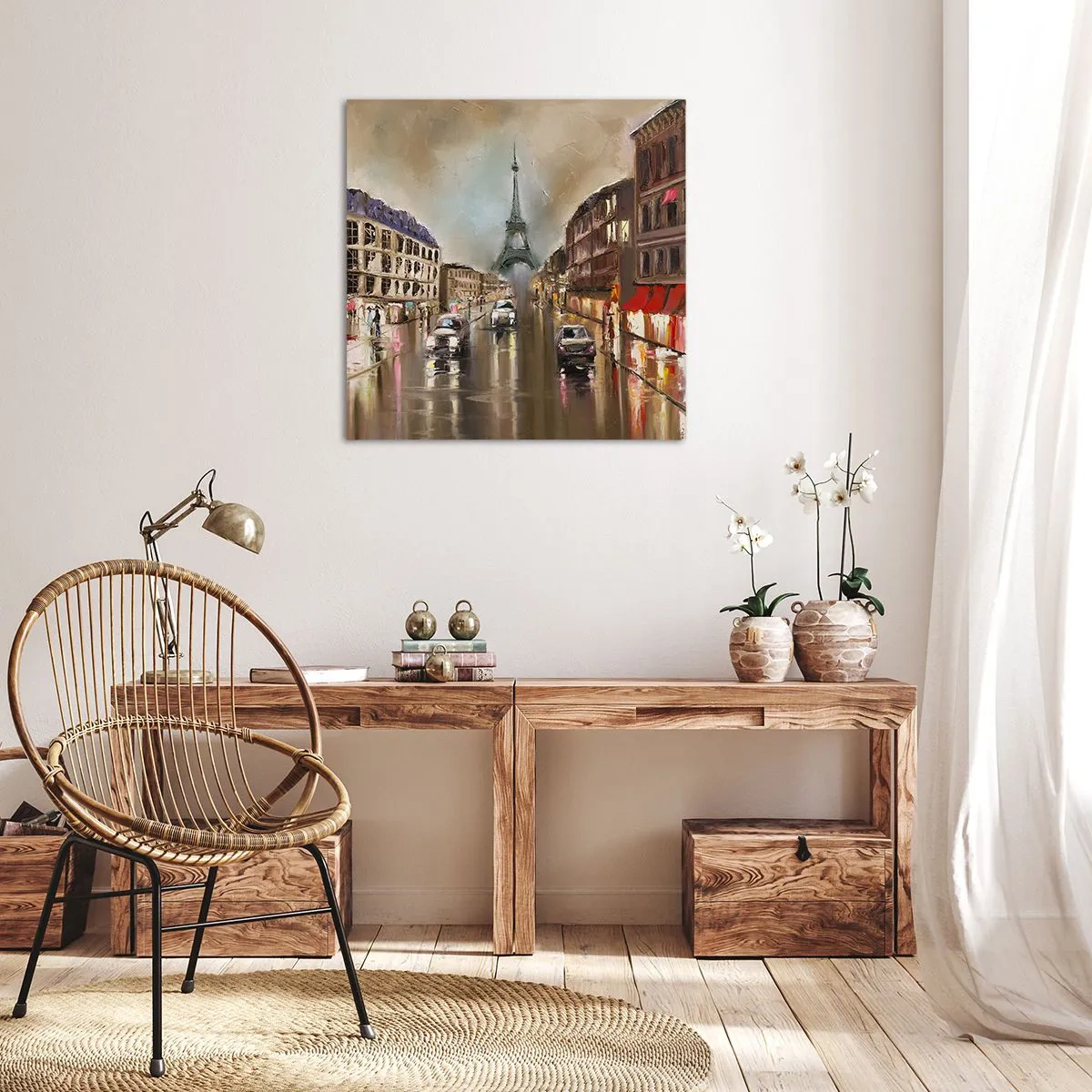 Quadro em tela - Só ela importa - 70x70 cm