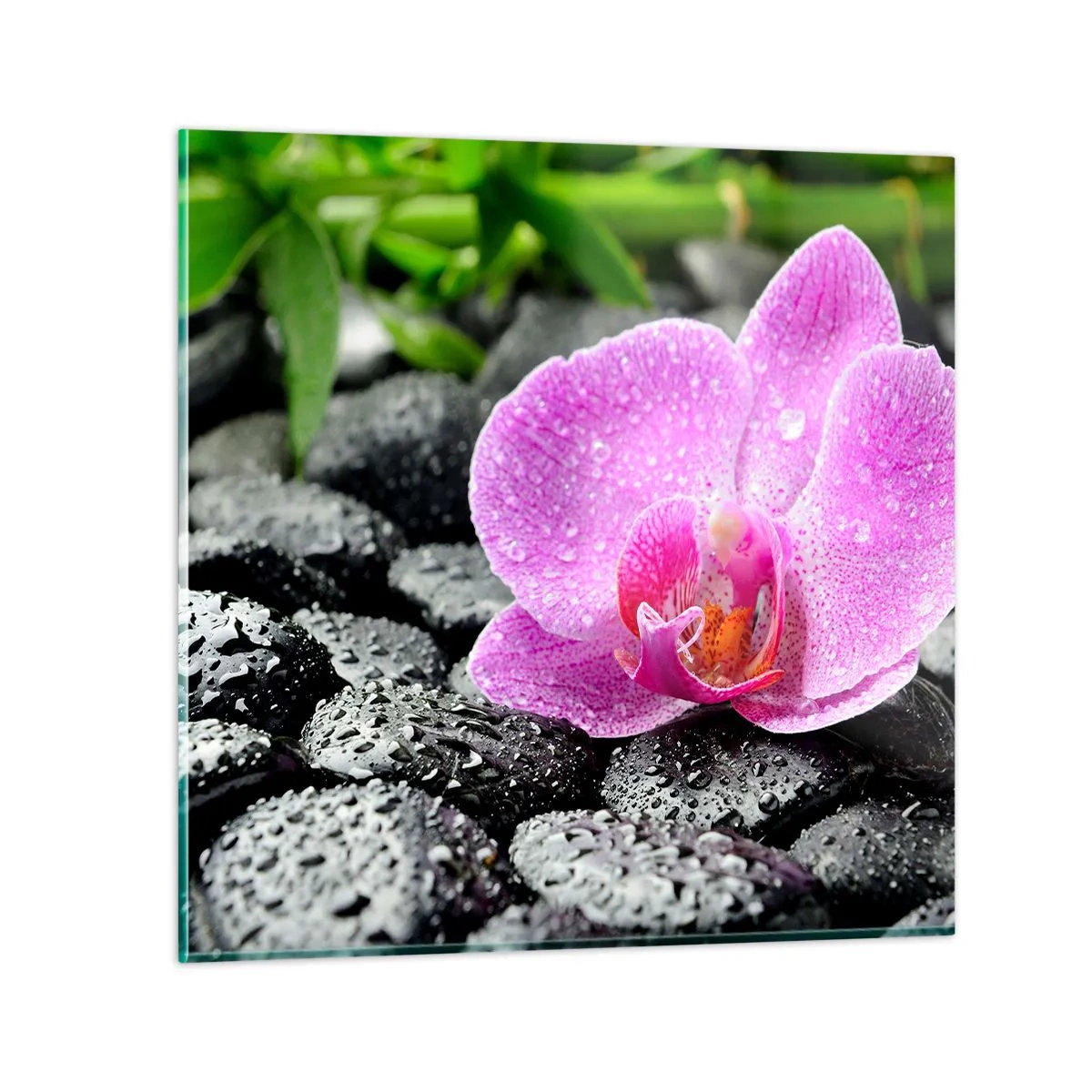 Quadro em vidro - Como um coração aberto - 40x40 cm